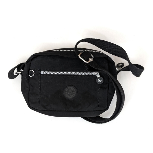 Kipling Handbags - Kipling Black Mini Nylon Crossbody Bag